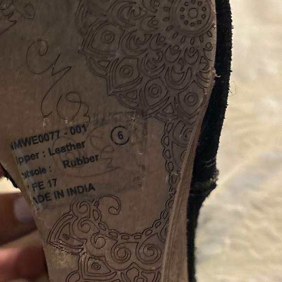 Naughty Monkey Leather Peep Toe Booties Sandals - Picture 7 of 8